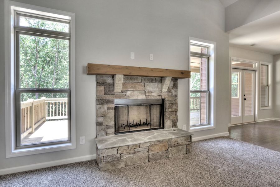 Representative unfurnished interior of a home built from the The Huntleigh by Bamford and Company in Rowland Springs, Cartersville (Image 35).