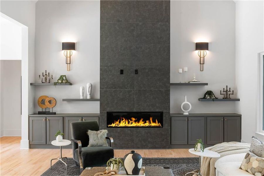 Furnished interior view inside a new home in , Marietta (Image 46).