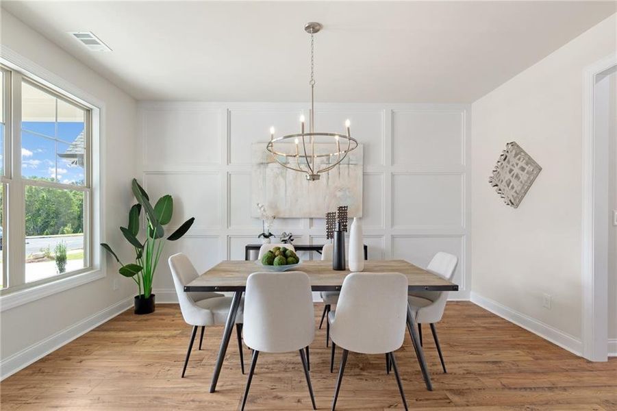 Furnished interior view inside a new home in , Buford (Image 12).