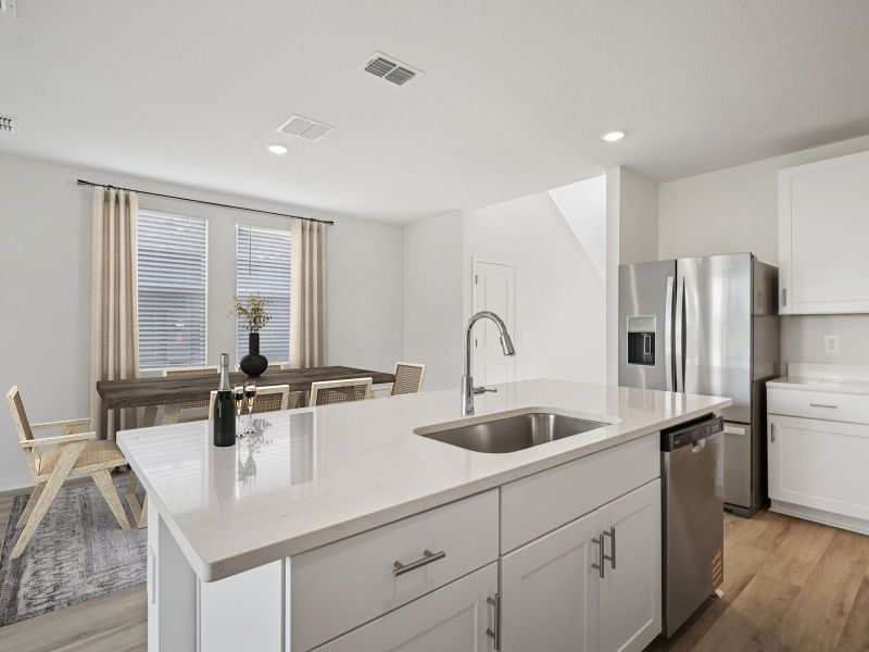 Furnished interior view inside a new home in Magnolia Bay - Premier Series, Nokomis (Image 3).