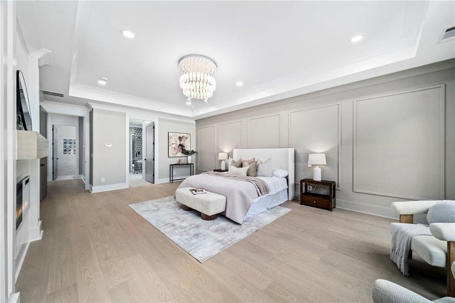 Furnished interior view inside a new home in , Suwanee (Image 14).