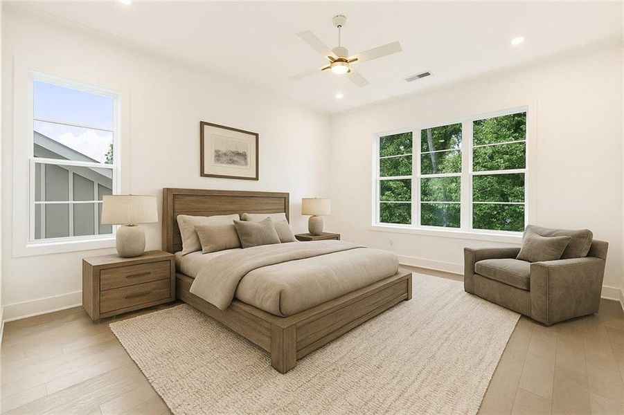 Furnished interior view inside a new home in , Roswell (Image 8).