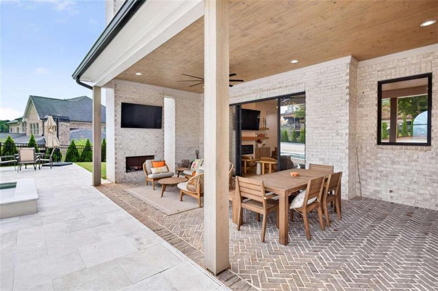 Exterior details and patio area of a home in , Hoschton (Image 30).