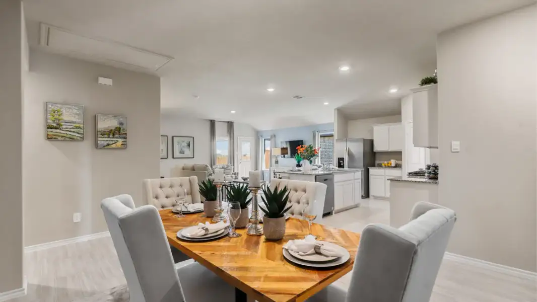 Furnished interior view inside a new home in Rosewood at Beltmill, Fort Worth (Image 14).