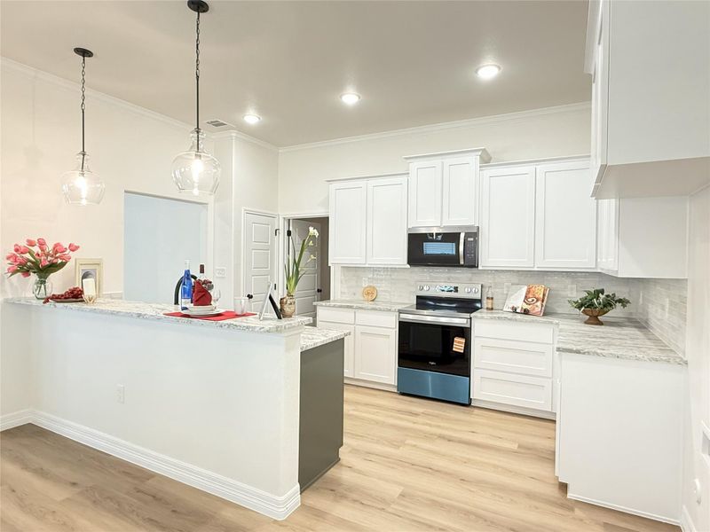 Furnished interior view inside a new home in , Belton (Image 5). Furnished interior view inside a new home in , Belton (Image 5).