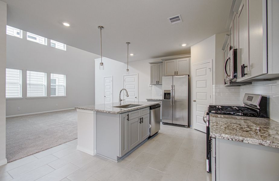 Furnished interior view inside a new home in Aldine Pines, Houston (Image 7).