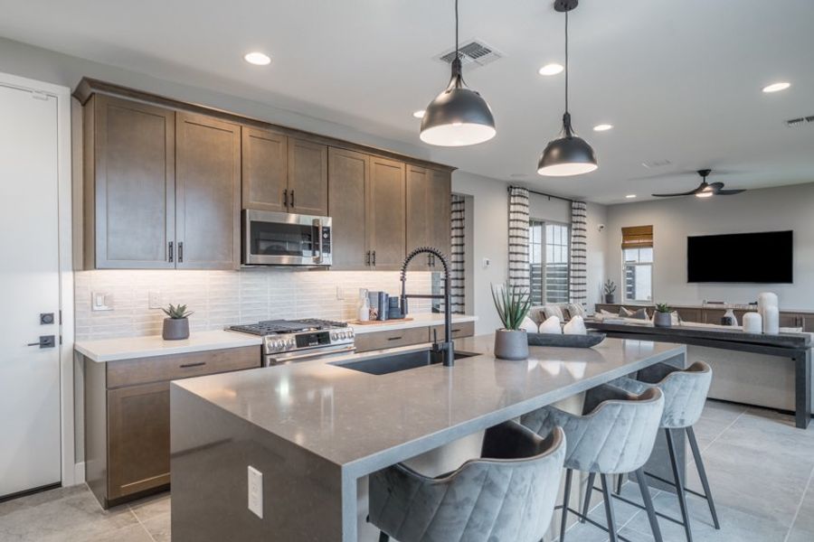 Furnished interior view inside a new home in Hawes Crossing, Mesa (Image 8).