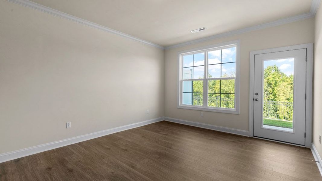Representative unfurnished interior of a home built from the Linville by D.R. Horton in The Meadows at Kinsley, Jamestown (Image 13).