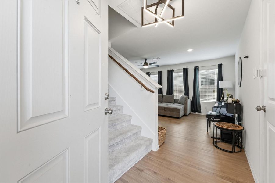 Furnished interior view inside a new home in Pinewood at Grand Texas, New Caney (Image 13).