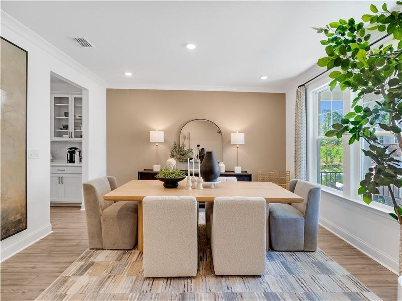 Furnished interior view inside a new home in Oakmead, Buford (Image 18).