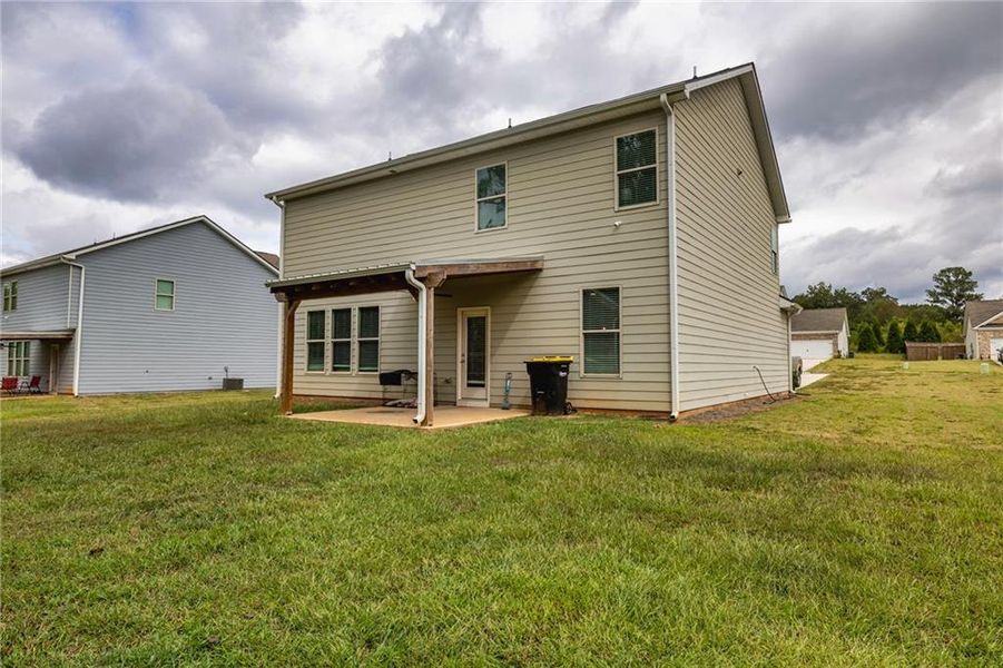 Exterior details and patio area of a home in Vineyard Park, Griffin (Image 20). Exterior details and patio area of a home in Vineyard Park, Griffin (Image 20).
