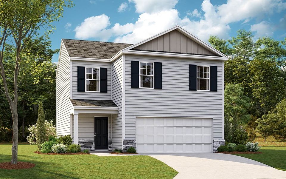 Representative exterior photo of a completed home built from the Bennet by D.R. Horton in Clearwater Springs, Johnson City, TN (Image 3).