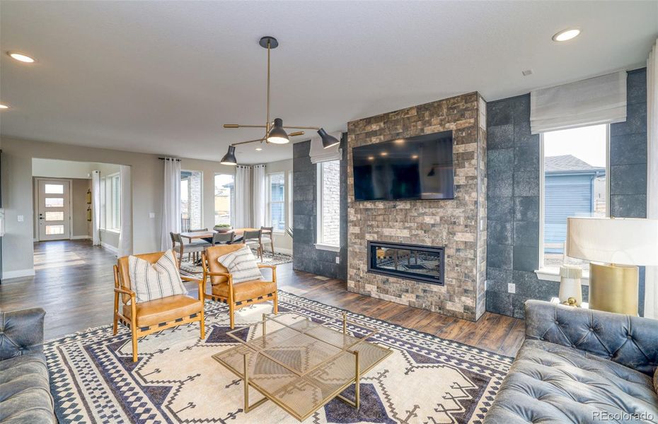 Furnished interior view inside a new home in Sterling Ranch, Littleton (Image 6).