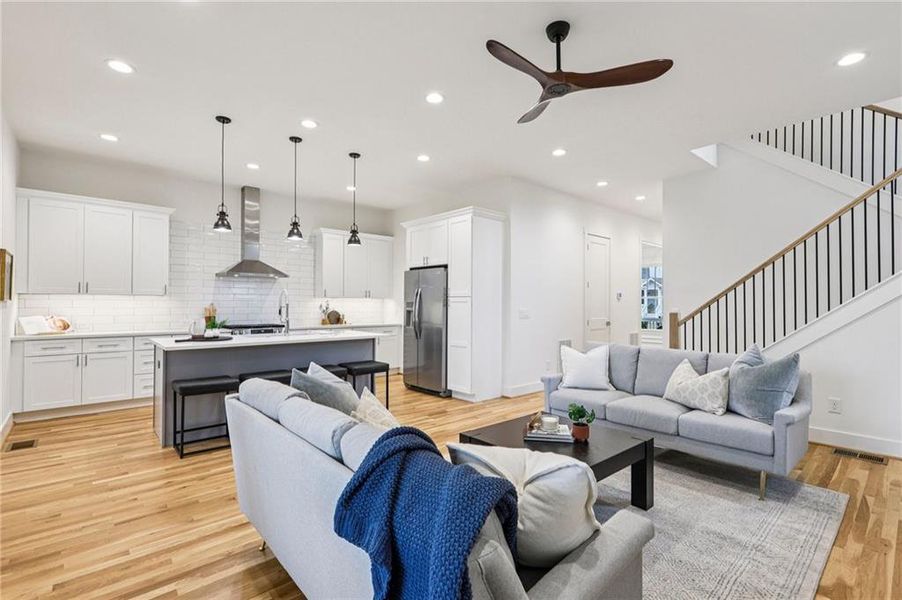 Furnished interior view inside a new home in , Atlanta (Image 13).