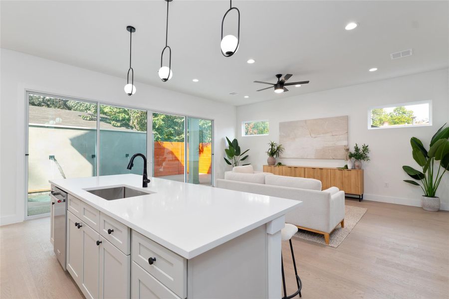 Furnished interior view inside a new home in , Austin (Image 13). Furnished interior view inside a new home in , Austin (Image 13).