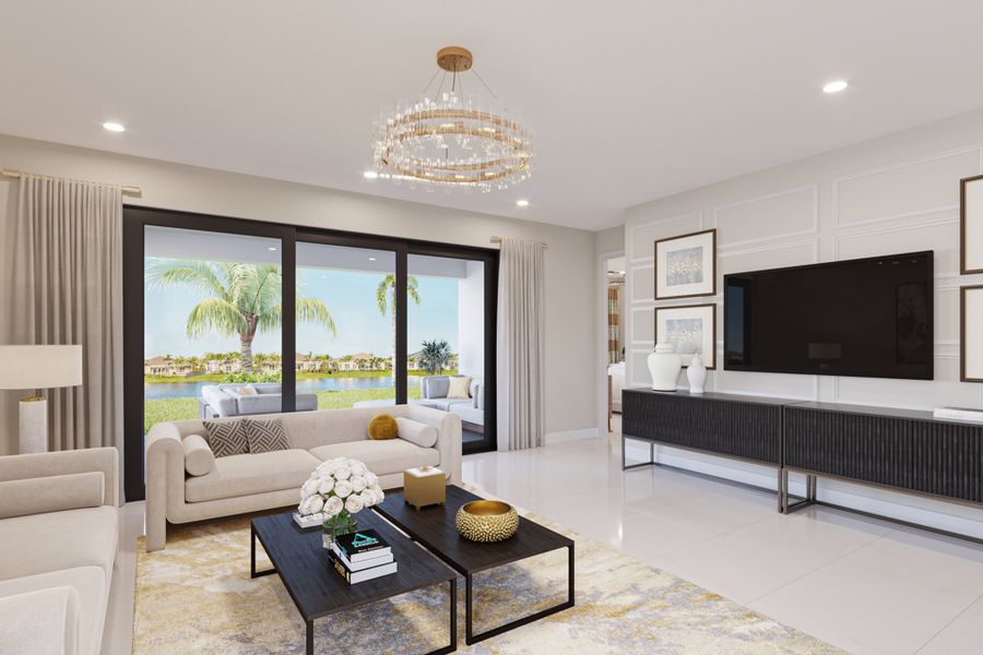 Representative furnished interior of a home built from the Lucia by GL Homes in Valencia Parc at Riverland, Port St. Lucie (Image 7).