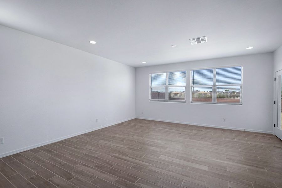 Representative unfurnished interior of a home built from the Evergreen by Taylor Morrison in Combs Ranch Discovery Collection, San Tan Valley (Image 16).