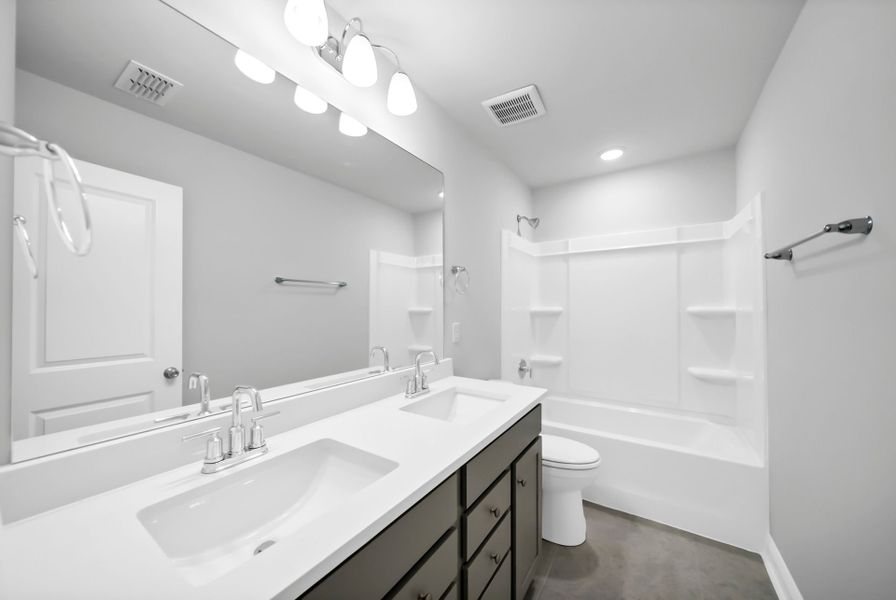 Furnished interior view inside a new home in Monroe Preserve, Chapin (Image 8).