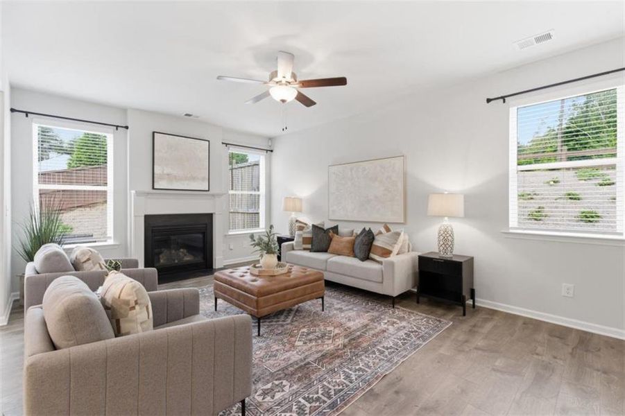 Furnished interior view inside a new home in Park Center Pointe, Mableton (Image 11).