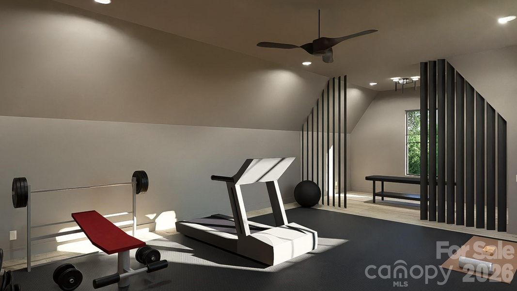 Furnished interior view inside a new home in , Charlotte (Image 13).