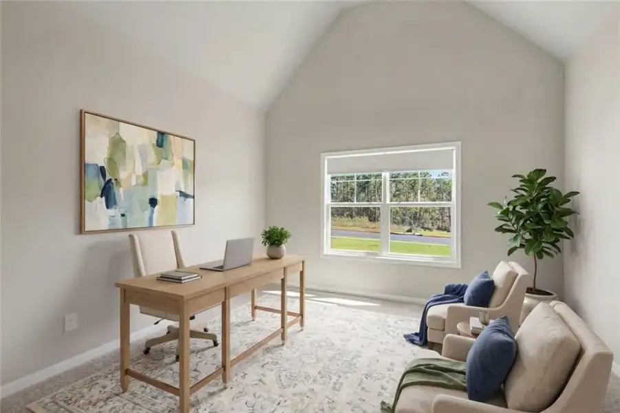 Furnished interior view inside a new home in , Newnan (Image 12). Furnished interior view inside a new home in , Newnan (Image 12).