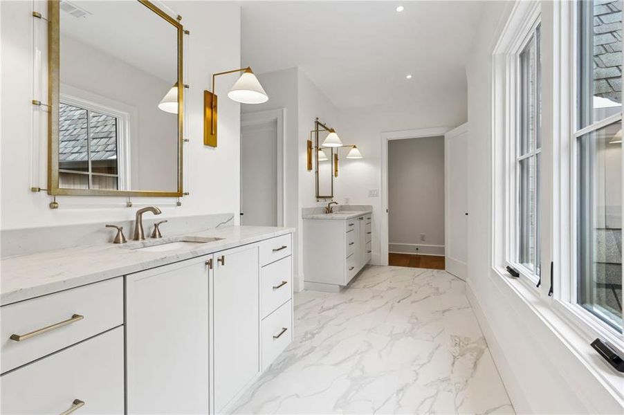 Furnished interior view inside a new home in , Suwanee (Image 46).