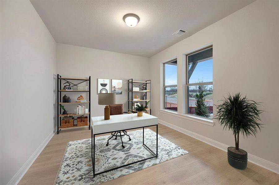 Furnished interior view inside a new home in Karis - Village Series, Crowley (Image 16).