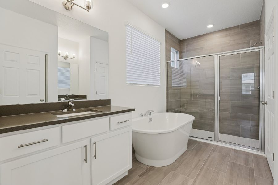 Furnished interior view inside a new home in St. Johns Preserve, Palm Bay (Image 6).