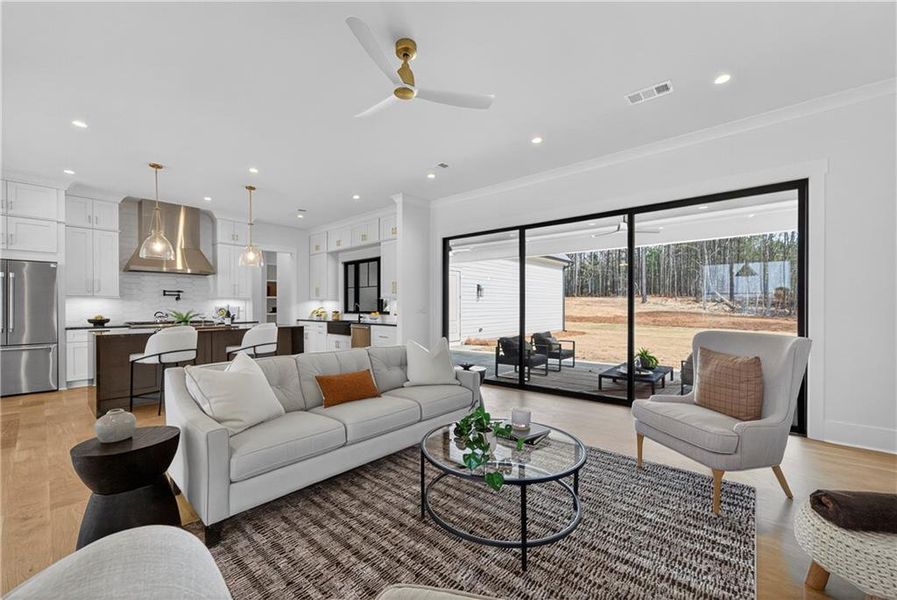 Furnished interior view inside a new home in , White Plains (Image 13).