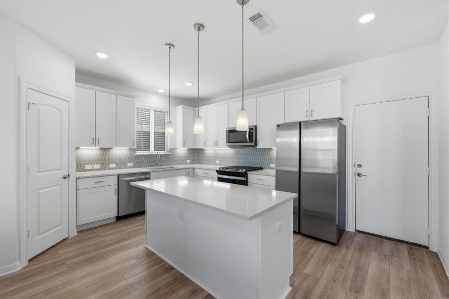 Furnished interior view inside a new home in East Parke, Austin (Image 11). Furnished interior view inside a new home in East Parke, Austin (Image 11).