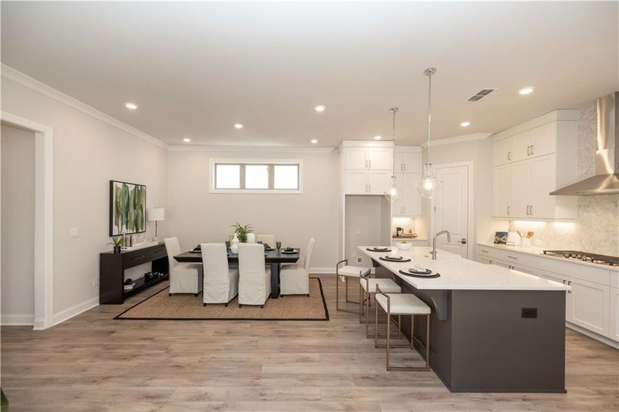 Furnished interior view inside a new home in Promenade at Sawnee Village, Cumming (Image 32).