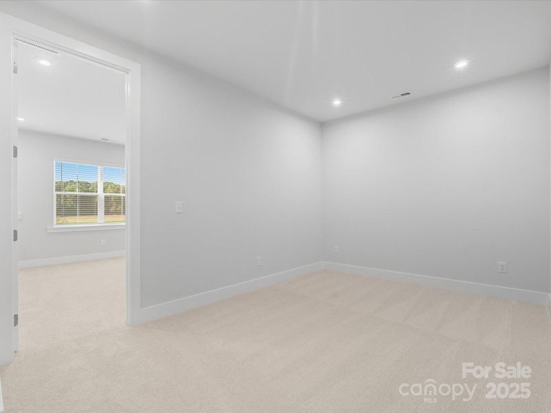 A loft adds livability to the second floor.