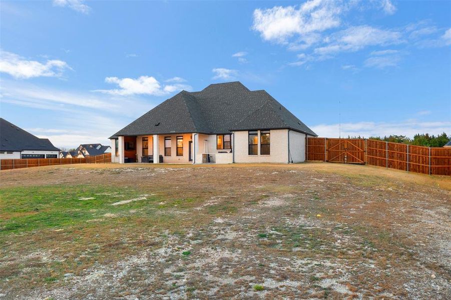 Exterior details and patio area of a home in The Arbors Midlothian, Midlothian (Image 24). Exterior details and patio area of a home in The Arbors Midlothian, Midlothian (Image 24).