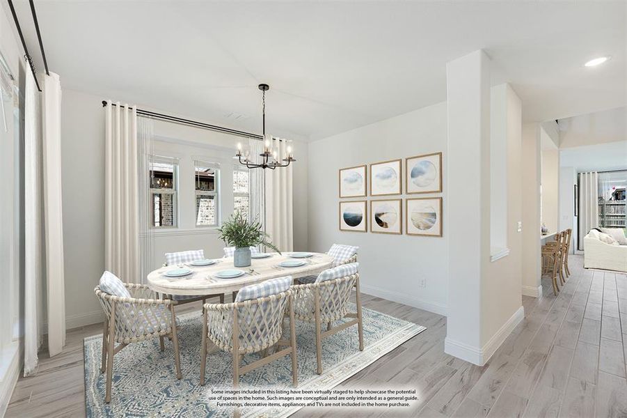 Furnished interior view inside a new home in Eagle Glen 50, Alvarado (Image 6).