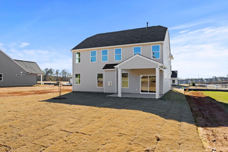 Exterior details and patio area of a home in Founders Club, Moore (Image 19).