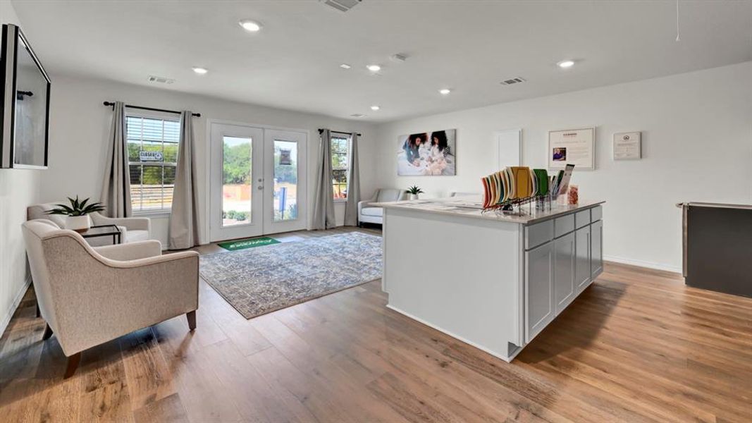 Furnished interior view inside a new home in Stonewyck Farms, Ennis (Image 6).