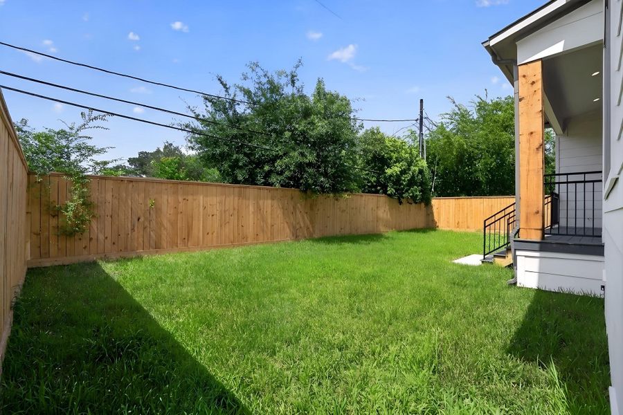 Exterior details and patio area of a home in , Houston (Image 27).