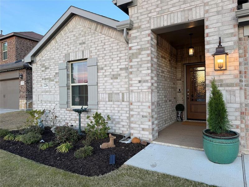 Indoor - Outdoor Carpeted Front Porch, Extensive Landscaping. Gorgeous Front Door Indoor - Outdoor Carpeted Front Porch, Extensive Landscaping. Gorgeous Front Door
