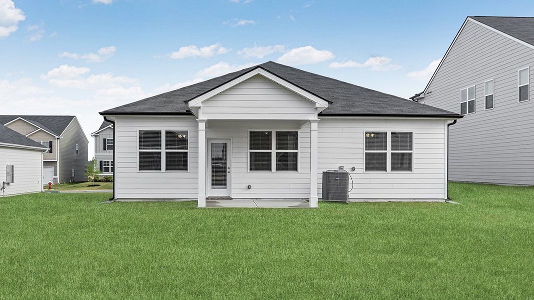 Exterior details and patio area of a home in Highland Hills, Graniteville (Image 3).