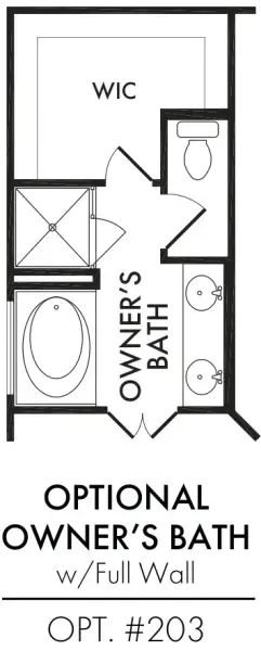 Master Bath – Tub Shower Full Wall