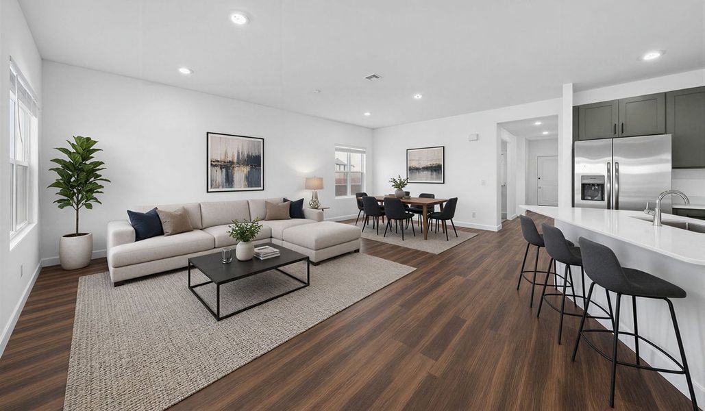 Furnished interior view inside a new home in Solterra, Green Valley (Image 6).