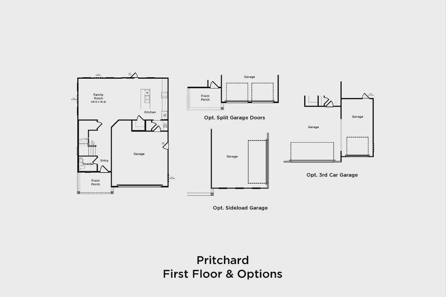 2D floor plan layout of this home in Creekside at Andrews, Summerville, SC (Image 3).