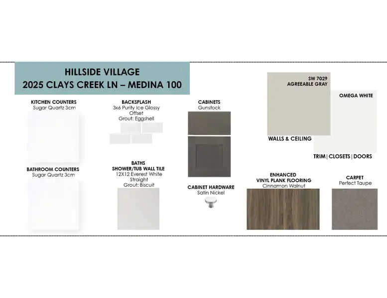 Sample of building materials used in homes in Hillside Village, Temple (Image 3).