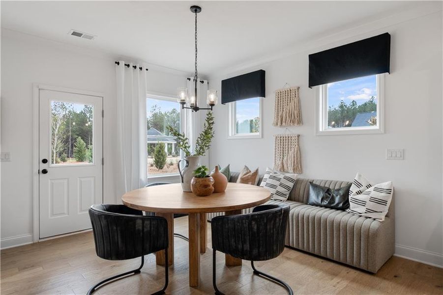 Furnished interior view inside a new home in Briar Creek, Atlanta (Image 19).