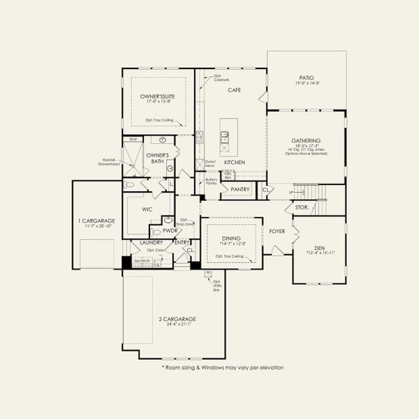 2D floor plan layout for the Hampton by John Wieland in McCoy Farm, Wesley Chapel, NC (Image 3). 2D floor plan layout for the Hampton by John Wieland in McCoy Farm, Wesley Chapel, NC (Image 3).