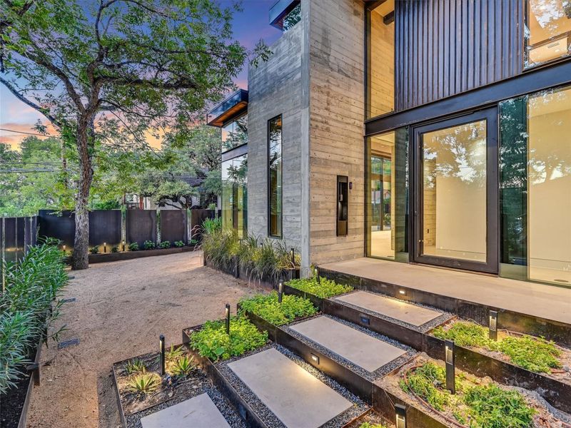 Front exterior of a new home in , Austin, TX, highlighting curb appeal (Image 2). Front exterior of a new home in , Austin, TX, highlighting curb appeal (Image 2).