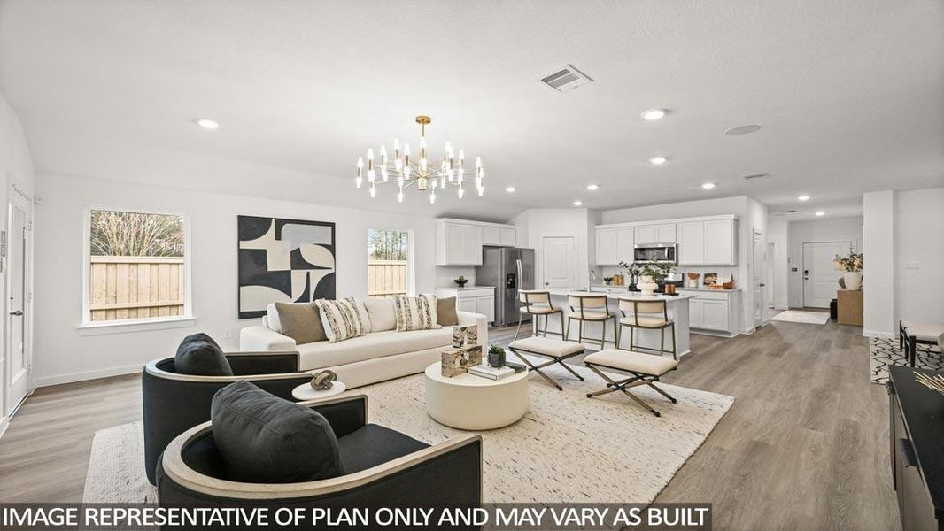 Furnished interior view inside a new home in Chapel Lakes, Montgomery (Image 6).