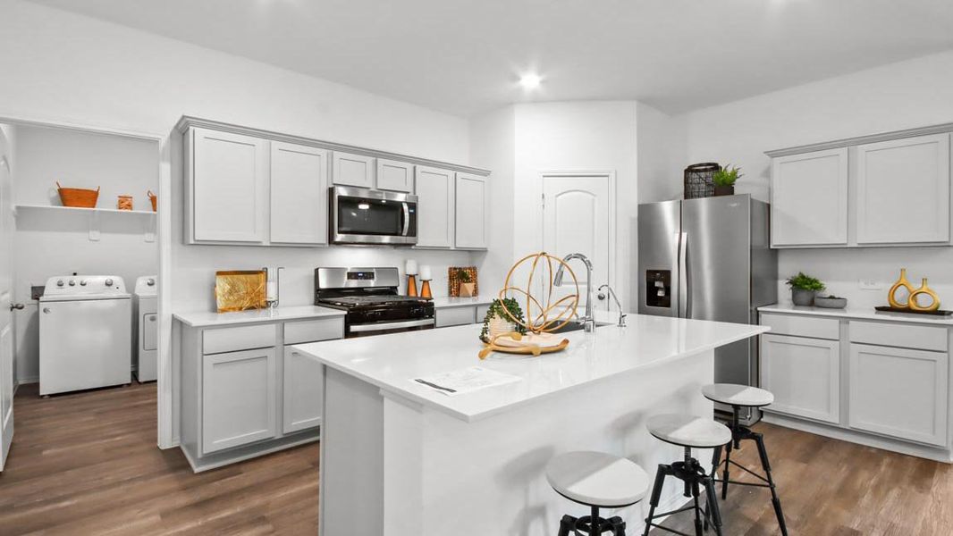 Representative furnished interior of a home built from the Perry by D.R. Horton in The Canopies, Splendora (Image 9). Representative furnished interior of a home built from the Perry by D.R. Horton in The Canopies, Splendora (Image 9).