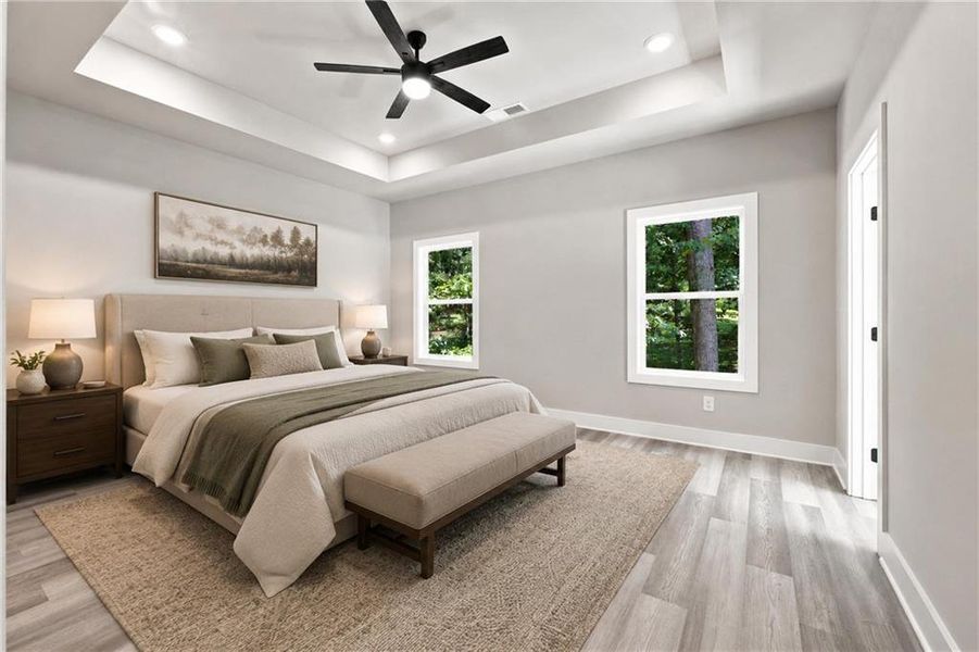 Furnished interior view inside a new home in , Cumming (Image 15).