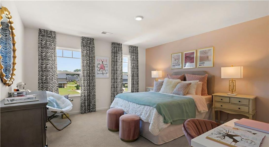 Furnished interior view inside a new home in Bridle Creek, Locust Grove (Image 7). Furnished interior view inside a new home in Bridle Creek, Locust Grove (Image 7).